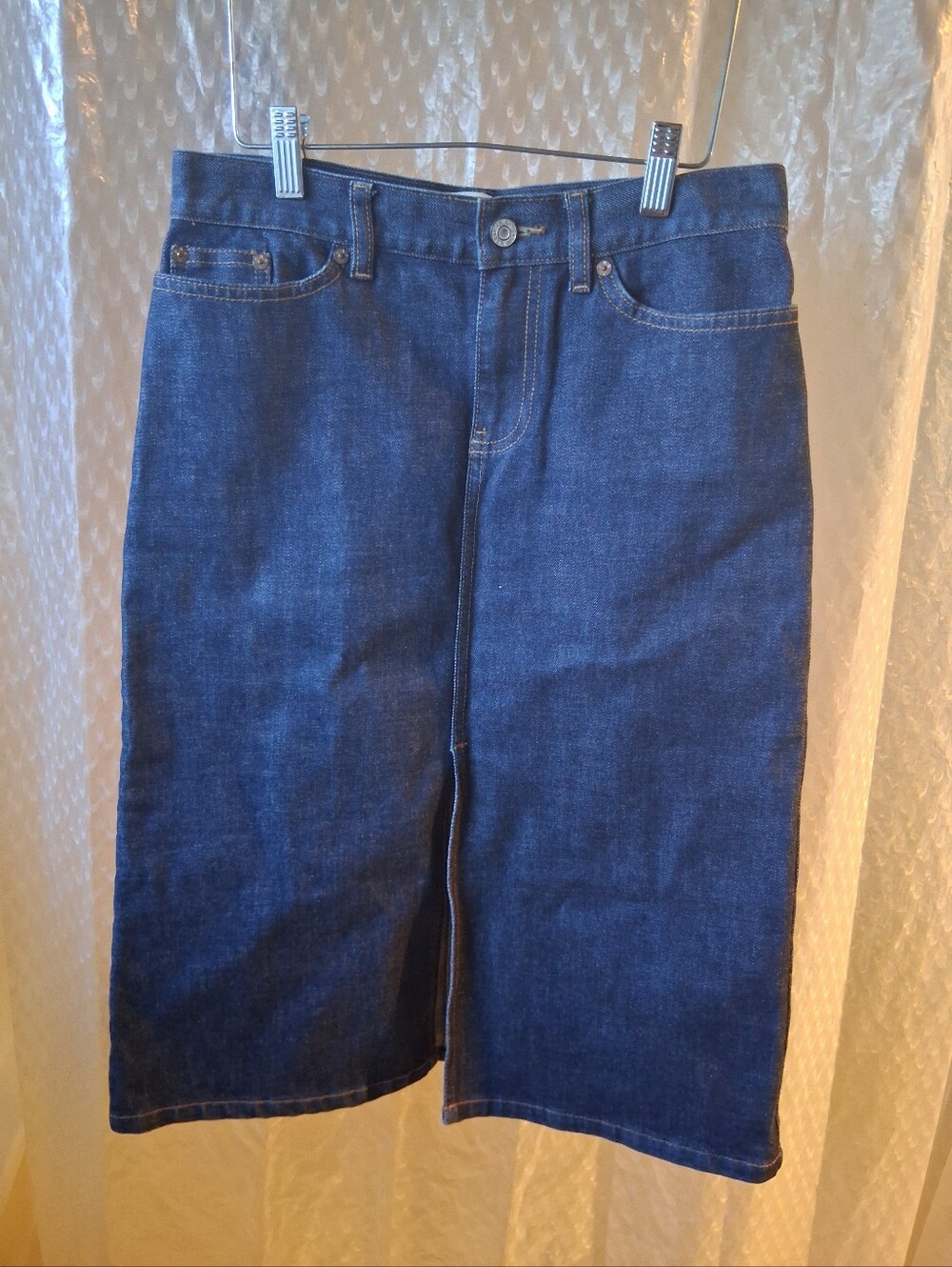 GAP Jeans Stretch Dark Indigo Denim Jean Skirt Size 2 NWOT